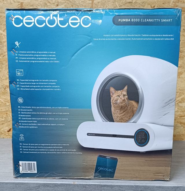 Arenero automático Cecotec. Wifi. Nuevo.