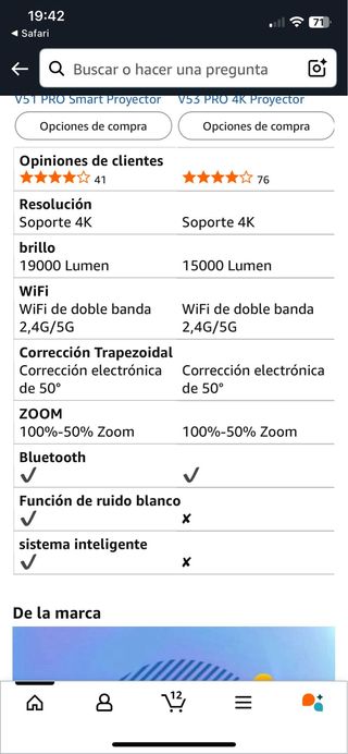 Proyector WEWATCH V51 pro 1080p