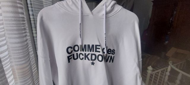 Felpa Comme des Fuckdown bianca