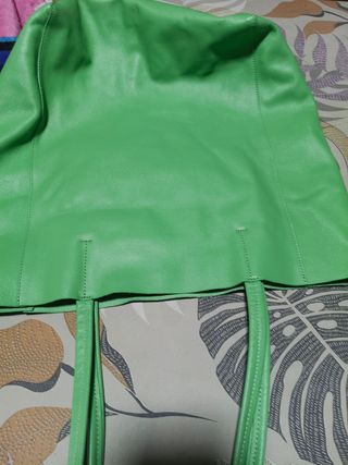 Bolso tote verde mujer