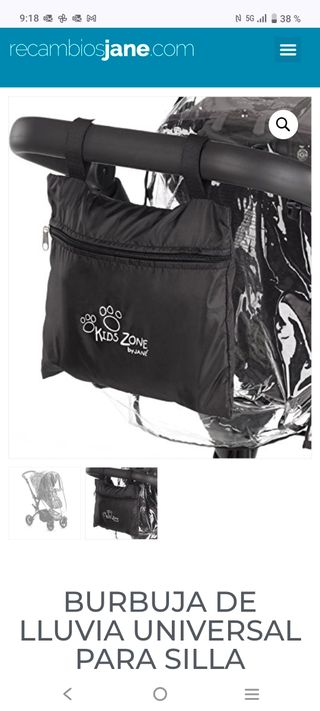 Protector de lluvia universal Kids Zone de Jané 