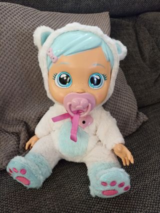 Muñeca Llorona - Bebé Con Pijama Oso