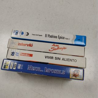 Lote de 4 VHS: Clásicos del cine