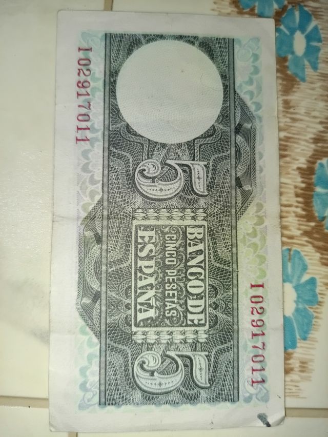 Billetes y monedas Pesetas España