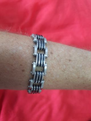 Pulsera ADAGIO acero negra plata