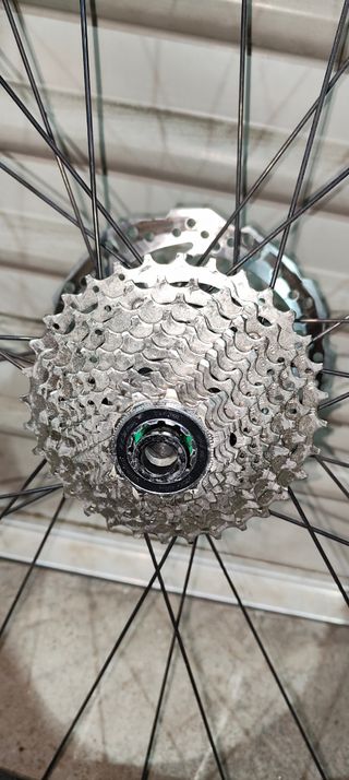 Ruedas perfil carretera disco, eje pasante