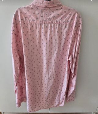 Camisa Zara rosa estampada Relaxed Fit