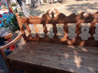 Banca madera maciza rústica