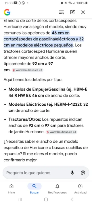 Cortacésped rojo usado