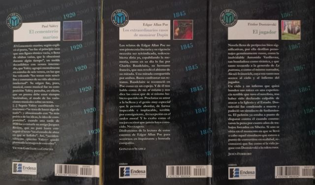 Lote bibliotex (Dostoyevski, Poe, Valéry)