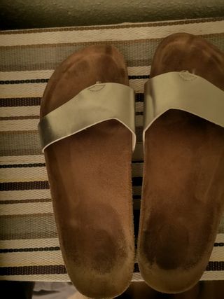 Sandalias Plata estilo  Birkenstock - cómodas
