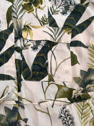 Camicia Zara fiori verde-bianco