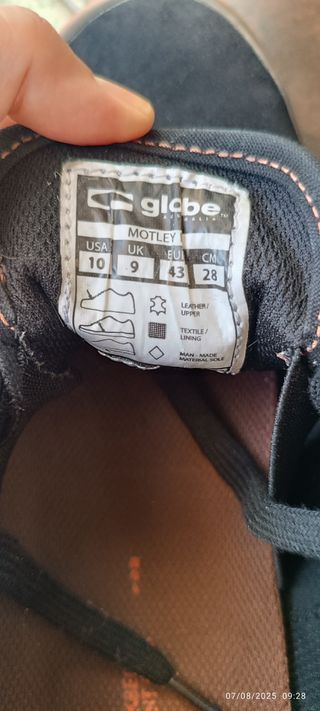 Zapatillas Globe negras hombre