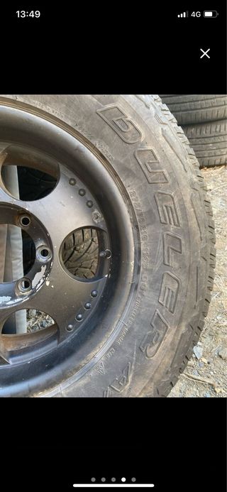 llantas con neumatico all terrain  275/70R16