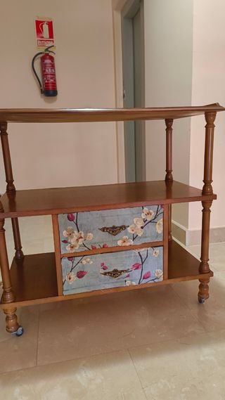 Mueble auxiliar madera - 2 cajones