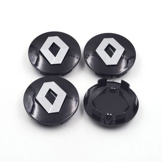 4 Tapacubos Renault 57mm - Negro