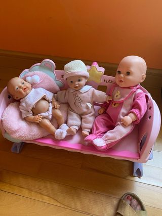 Lote 3 muñecas recién nacidas