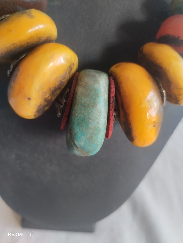 Collar bereber antiguo multicolor