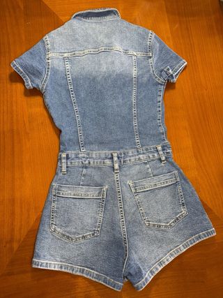 Mono vaquero Bershka azul - Talla S