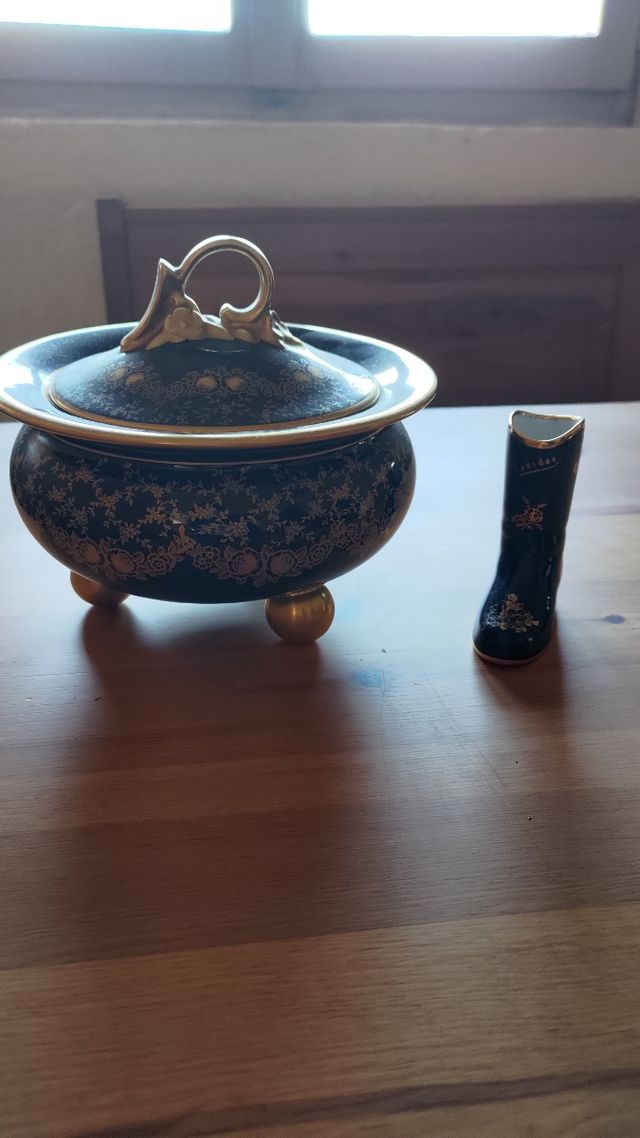 Juego azucarero y azucarera porcelana