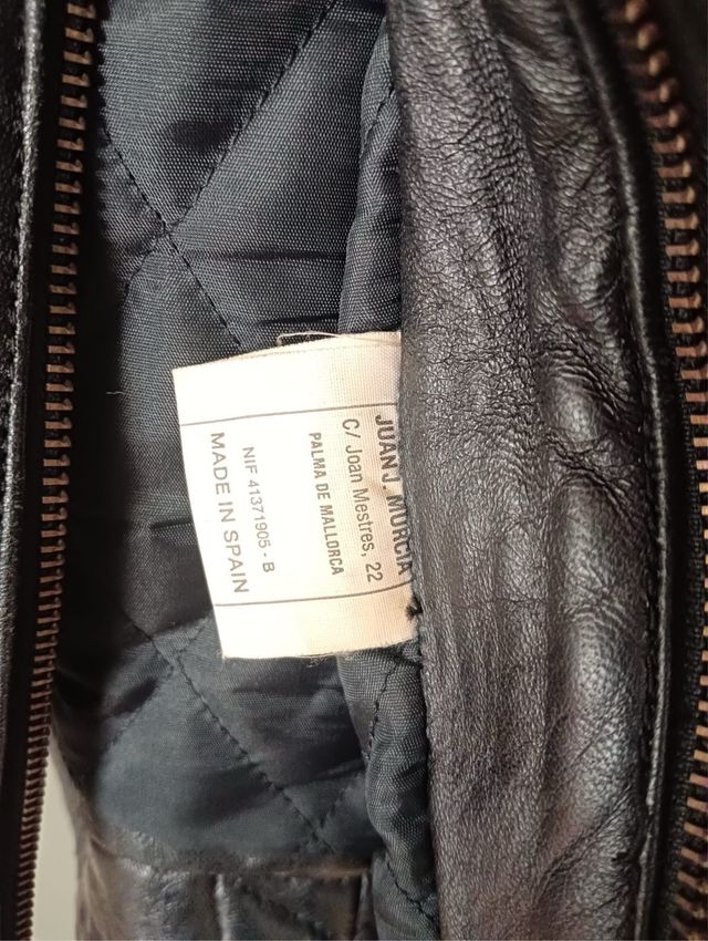 Chaqueta Piel Negra Talla L