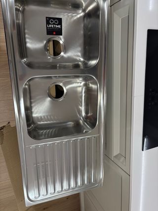 Fregadero doble Teka acero inoxidable