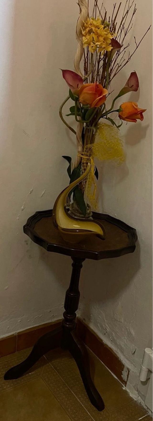 Mesita madera marrón - Decoración