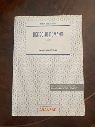 Derecho Romano (Papel + e-book) (Manuales) (Spa...