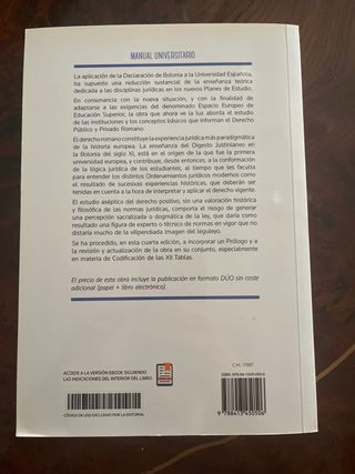 Derecho Romano (Papel + e-book) (Manuales) (Spa...