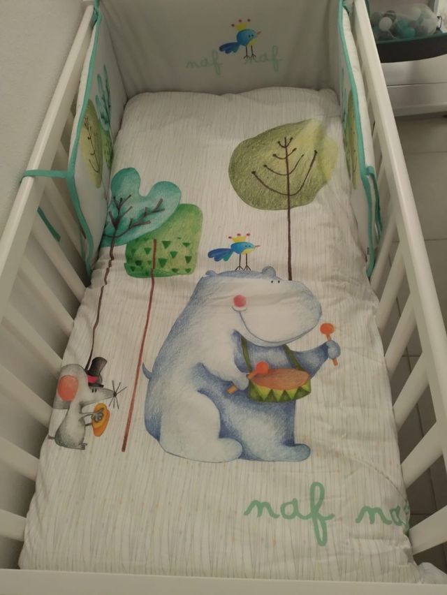 Cuna bebé Ikea Sundvik blanca