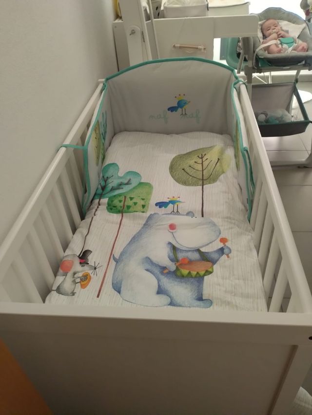 Cuna bebé Ikea Sundvik blanca