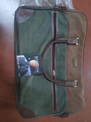 Bolso Bossana Marrón-Verde y otro pequeño dentro
