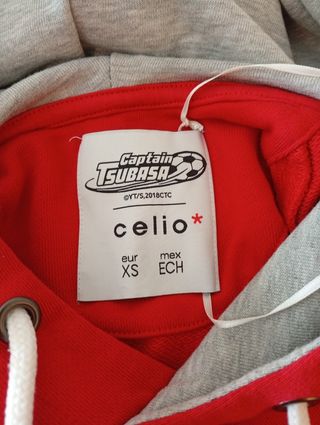 Sudadera roja Celio