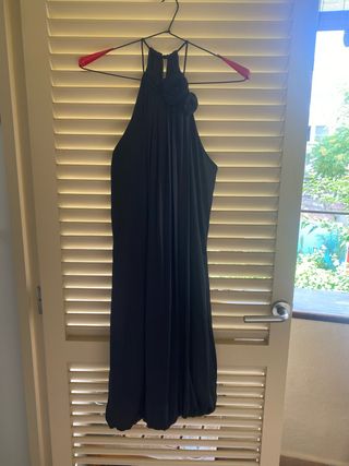 Vestido Zara negro - Cuello halter