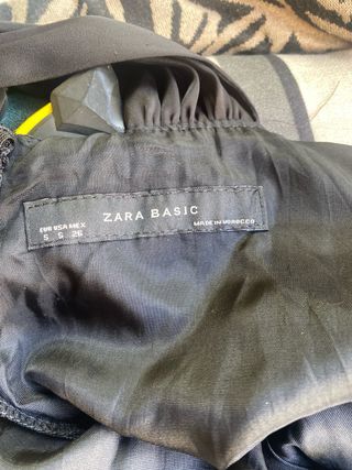Vestido Zara negro - Cuello halter