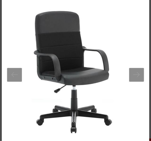 Silla oficina negra - textil