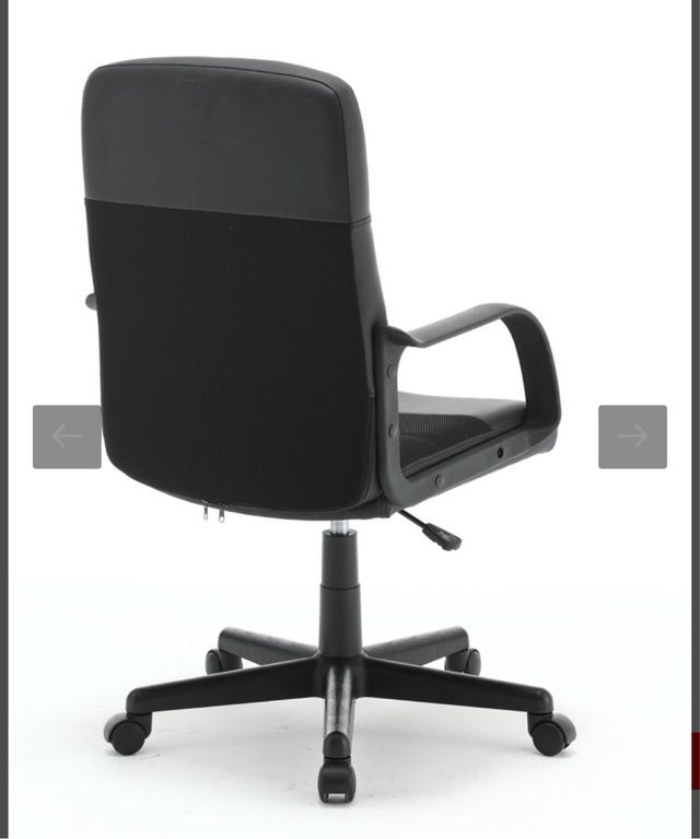 Silla oficina negra - textil