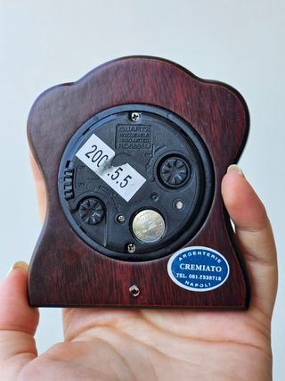 Orologio da scrivania argento