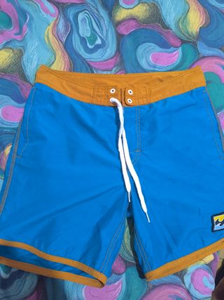 Bañador azul y naranja talla 31