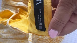 Vestido Zara amarillo tirantes