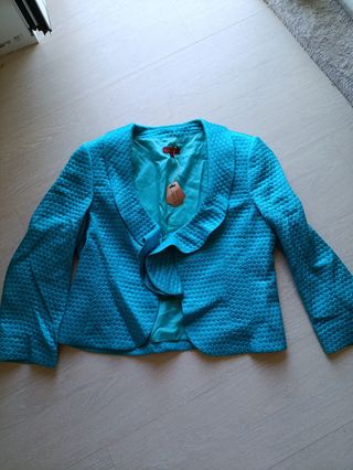 Vestido turquesa tejido