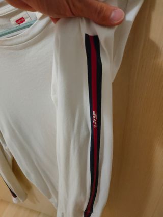 Maglia Levi's a maniche lunghe bianca