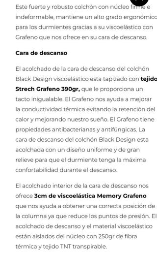 OFERTA- Colchón Black 90-150cm - ¡50% dto!