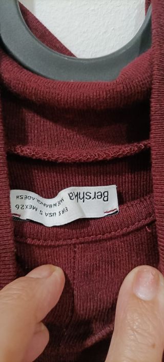 Vestido Bershka marrón talla S