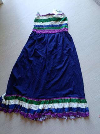 Vestido Bershka azul