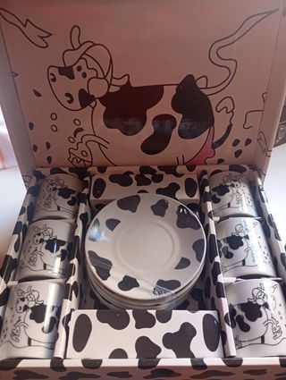 Juego café vacas - Porcelana