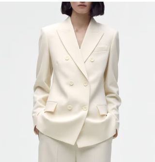 Americana -Blazer Zara blanco