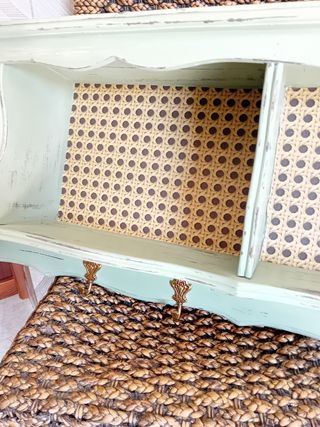 Libreria antica Shabby Chic verde