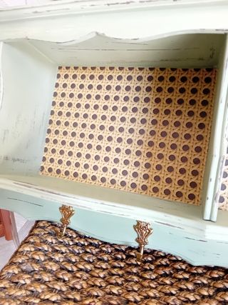 Libreria antica Shabby Chic verde