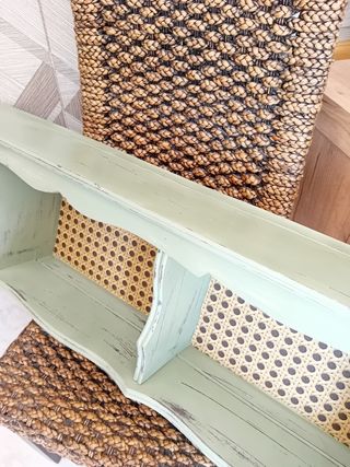 Libreria antica Shabby Chic verde